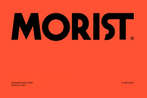 Morist - Bold Modern Display Sans