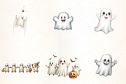 Ghost Parade Clipart, an Illustration by CrexoraLab (Thumbnail 3 of 5)