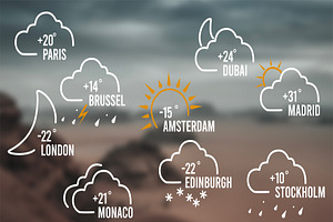 weather forecast icons after effects