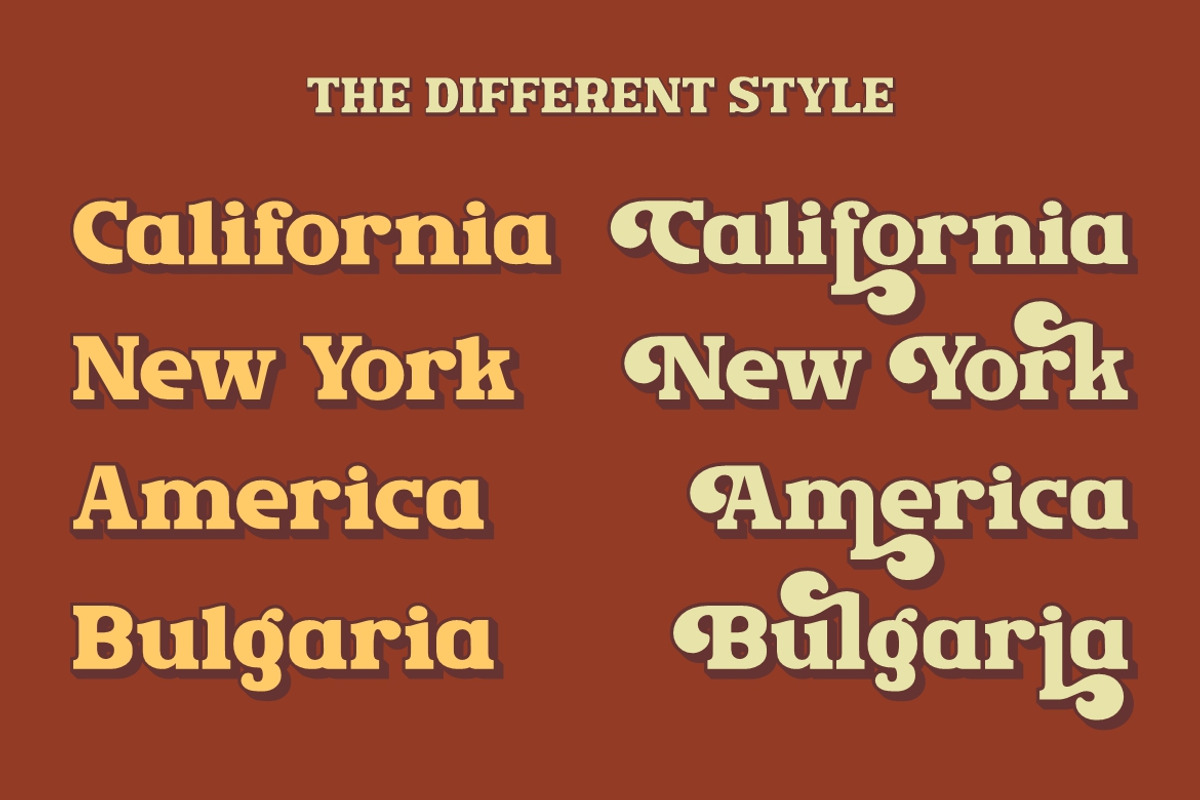 Rush Funky - Retro Serif Font, a Serif Font by HansCo Studio (Photo 8 of 11)