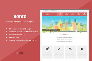 Vento - Portfolio Muse/HTML Template