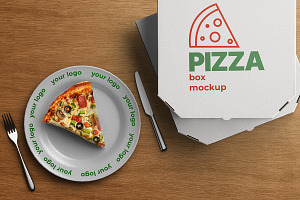 Pizza Box Mockup & Scene Creator