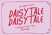 Daisytale - Playful Handwritten Font, a Handwritten Font by imdeyaa (Thumbnail 1 of 11)