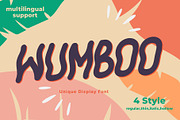 Wumboo Unique Display Font, a Font by Dawnside Graphic (Thumbnail 1 of 11)