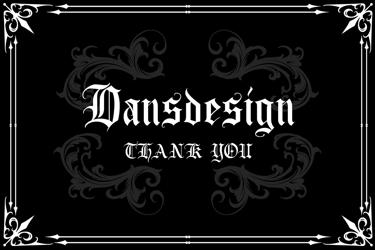 Bohemian Dreams, a Blackletter Font by dansdesign (Photo 8 of 8)