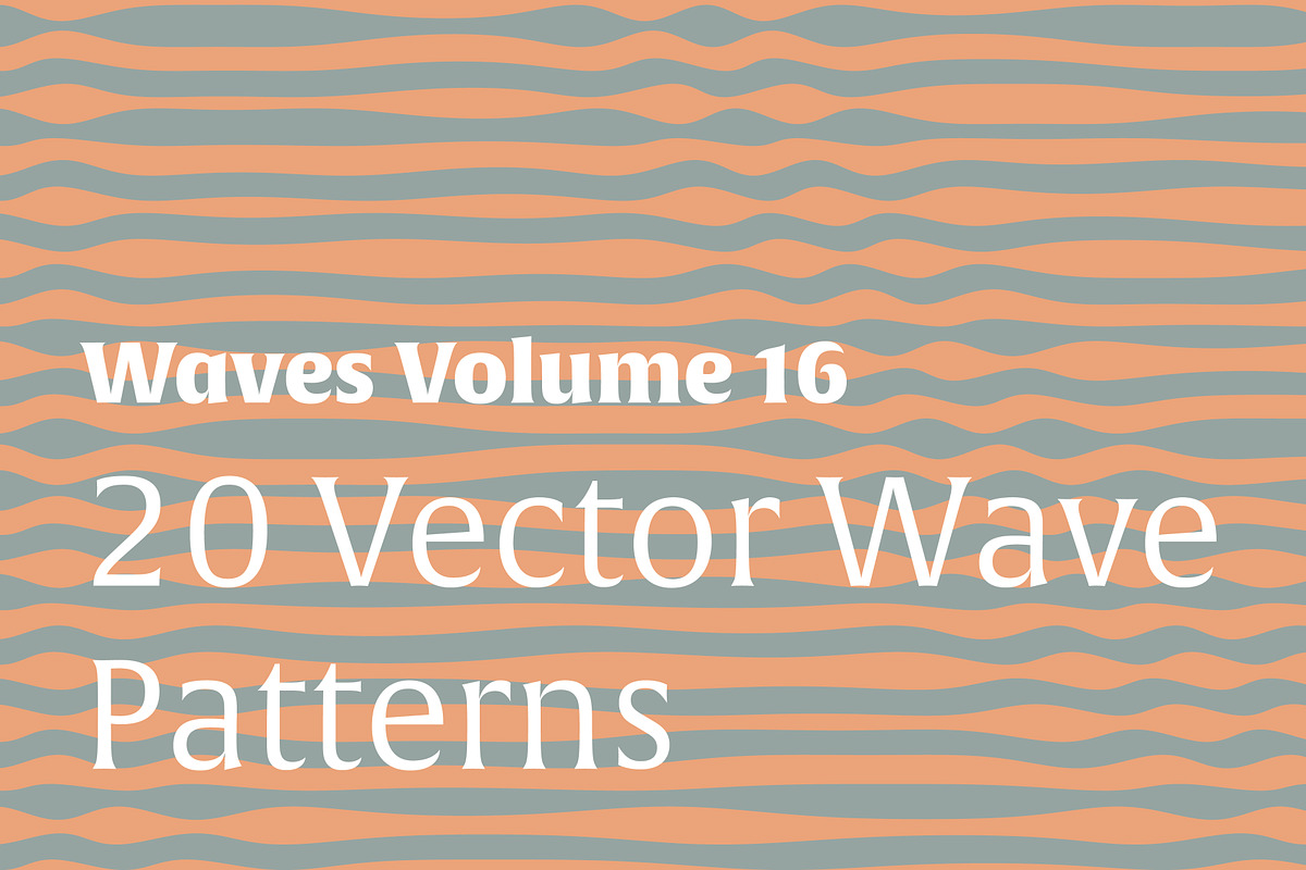 Waves Vol. 16 | 20 Vector Patterns, a Pattern Graphic by invisiblelayer (Photo 1 of 6)
