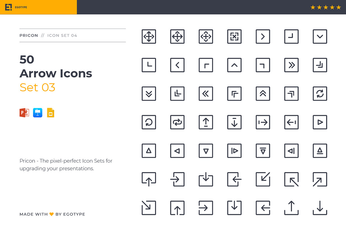 Pricon - Arrow Icon Set 03, a Presentation Template by Egotype (Photo 1 of 7)