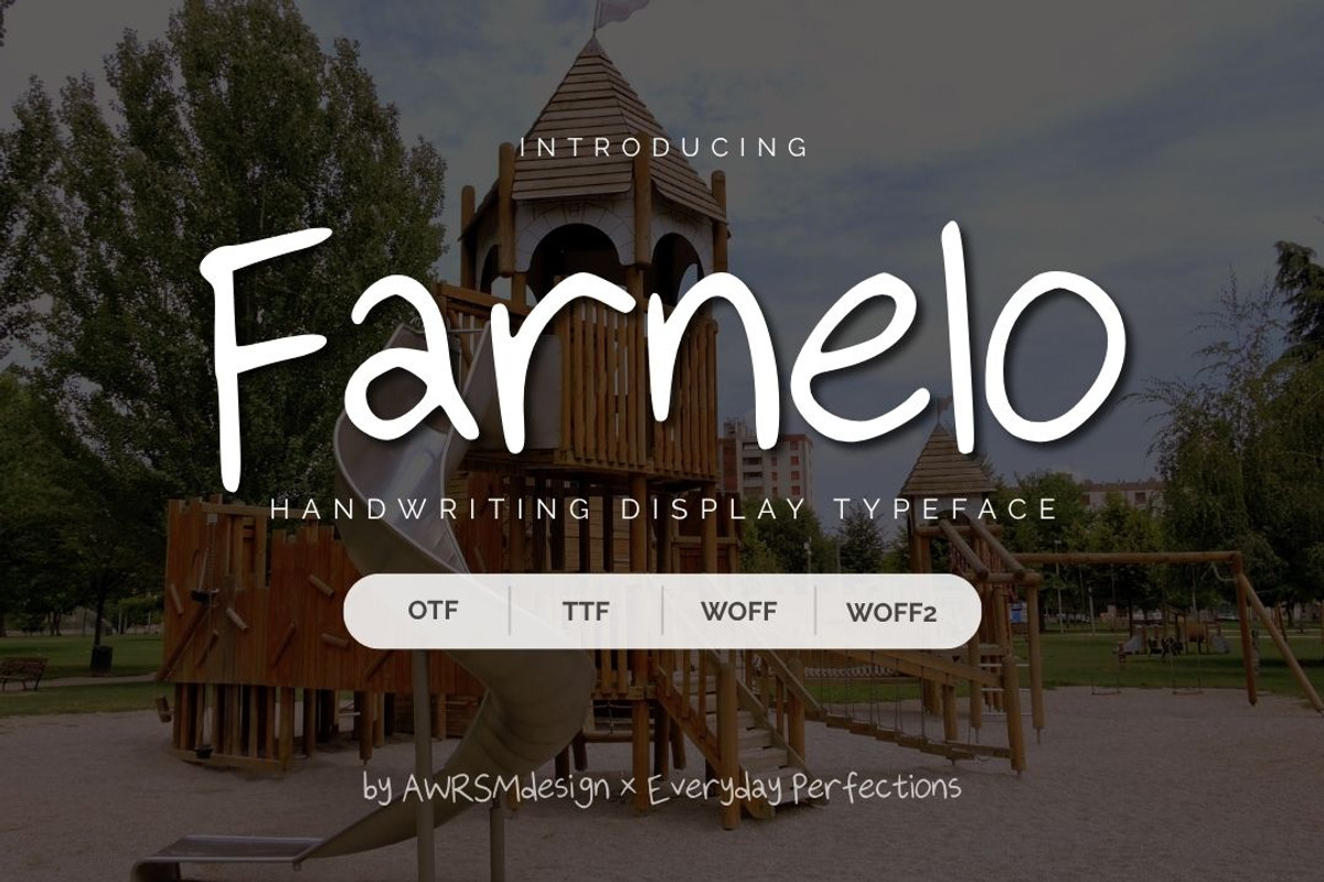 Farnelo | Handwriting Display Font, a Handwritten Font by Everyday Perfection (Photo 1 of 5)