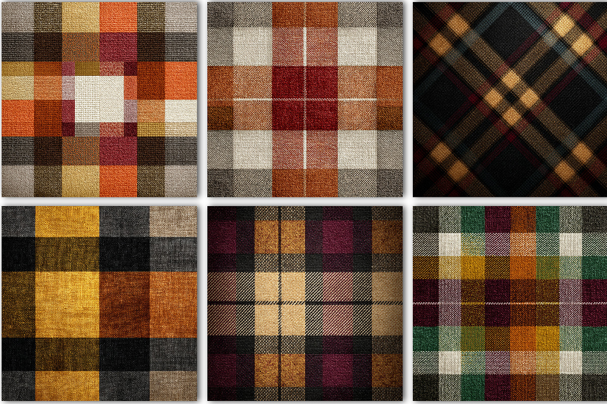 Autumn Plaid Seamless Pattern, a Pattern Graphic by Black Bird Studio (Photo 3 of 6)