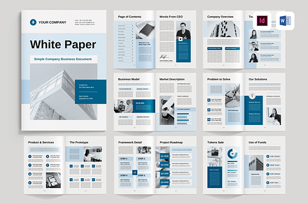 White Paper, a Brochure Template by Leaflove