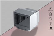 Generic CRT Monitor Mockup, a Mockup by GraphicVil (Thumbnail 16 of 23)