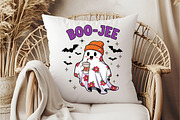 Retro Halloween Ghost PNG Sublimatio, an Illustration by DreamCafeArt (Thumbnail 6 of 7)