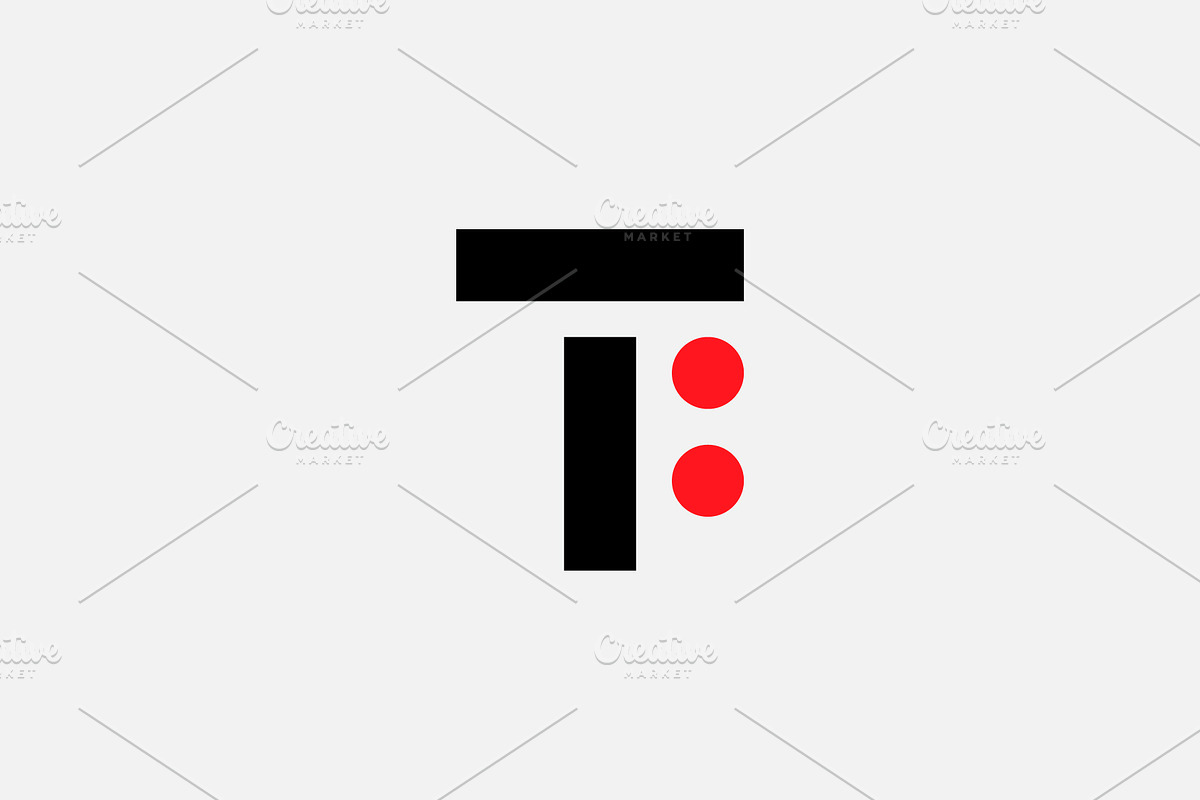 Letter TF Circle Dot Logo, a Branding & Logo Template by kurostd