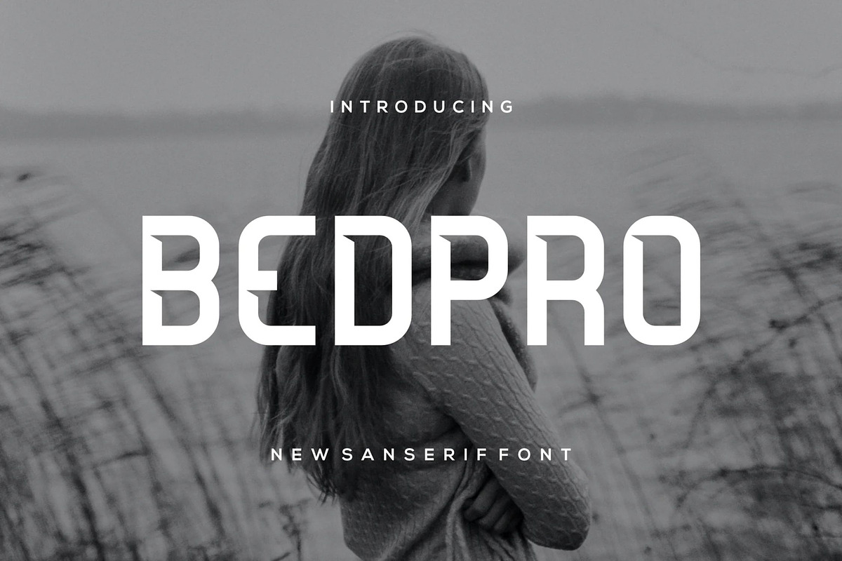Bedpro, a Sans Serif Font by Auliacreative (Photo 1 of 5)