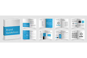 Light Blue Brand Guidelines Template