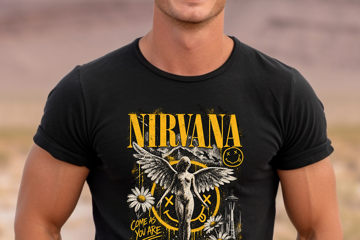 Nirvana Come As You Are Vintage PNG, an Object Graphic by Star Graphic Design (Photo 2 of 11)