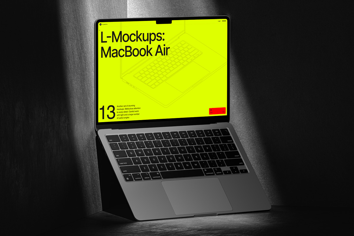 L-Mockups: MacBook Air, a Mac Mockup by ls.graphics (Photo 6 of 10)