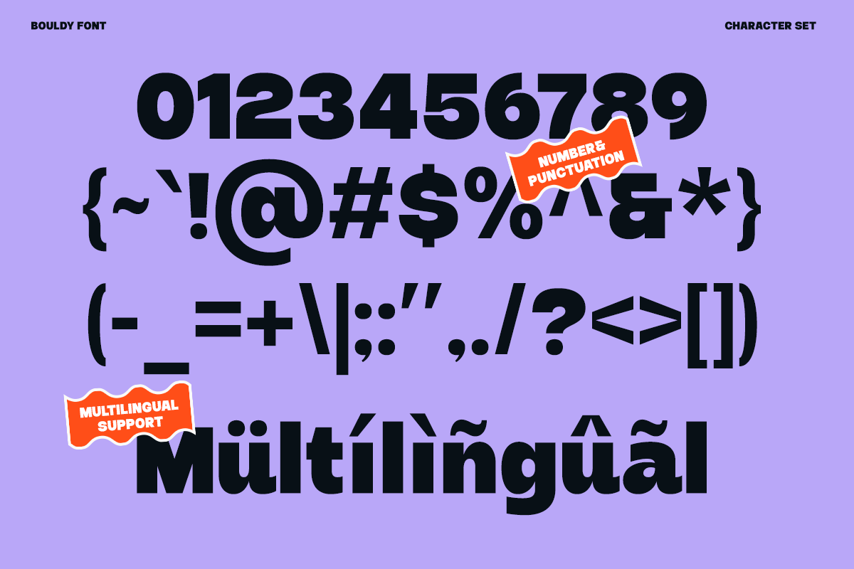 A Bold Sans - Bouldy, a Font by Say Studio (Photo 7 of 10)