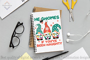 He Gnomes If You've Been Naughty png, a Decorative Illustration by DiamondShop (Thumbnail 4 of 7)