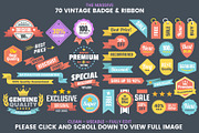 1046 VINTAGE BADGE & RIBBON, a Branding & Logo Template by Toonsteb (Thumbnail 10 of 19)