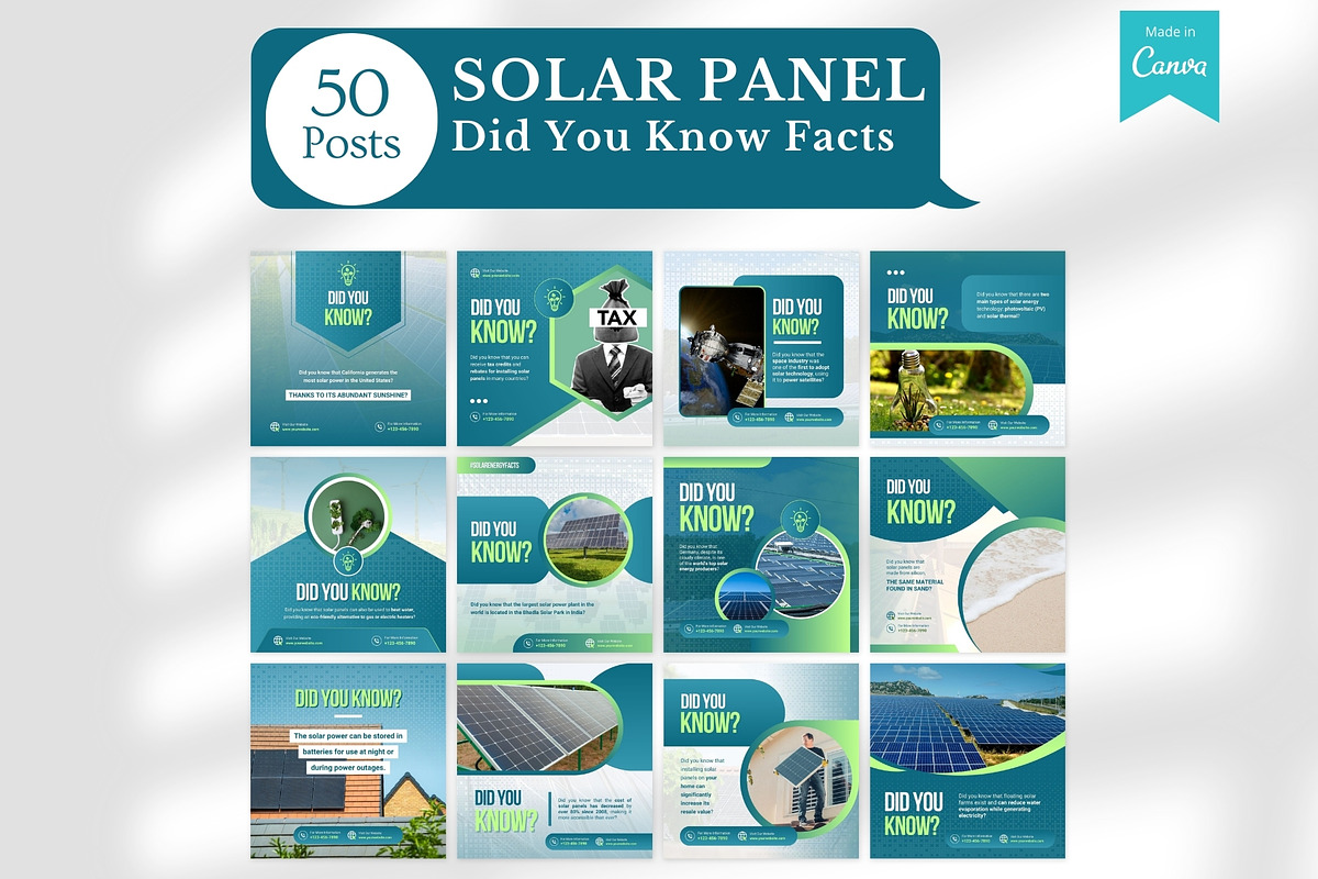 430 Solar Panel - Canva Templates, a Social Media Template by Viral Content Design (Photo 4 of 16)