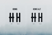 Konig Typeface, a Font by Victor Barac (Thumbnail 2 of 6)
