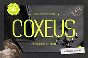 Coxeus - Serif Display Font, a Serif Font by trabaskriya (Thumbnail 1 of 8)