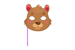 Adorable and Cute Bear Mask Perfect, an Object Illustration by the8monkey