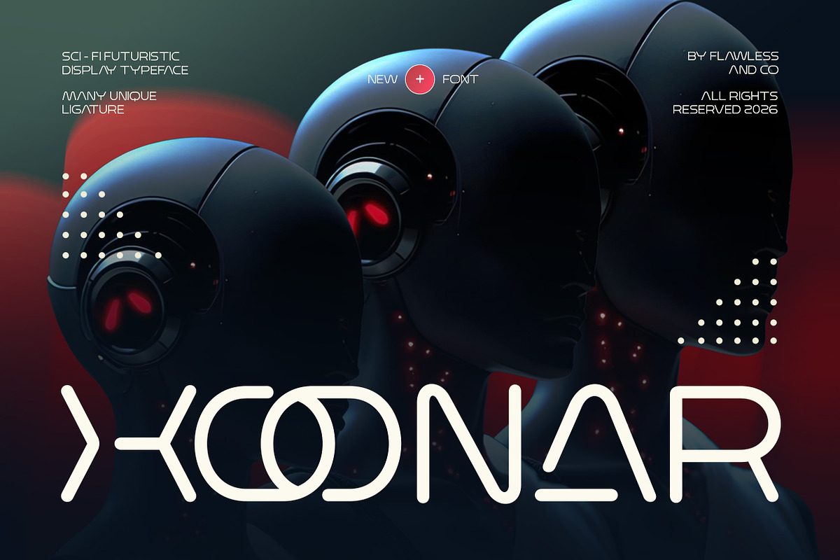 Xoonar - Futuristic Display font, a Sans Serif Font by Flawless And Co (Photo 1 of 10)