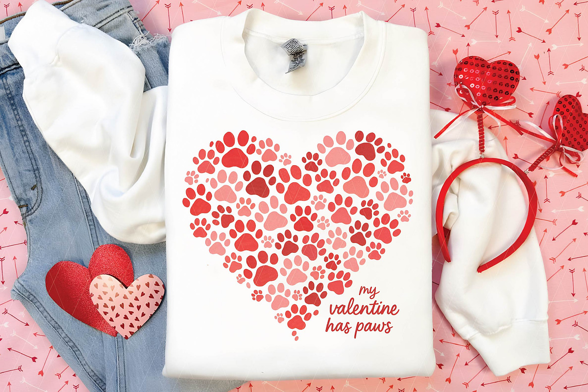 Valentine Paws PNG, an Illustration by DreamPrint404 (Photo 2 of 8)