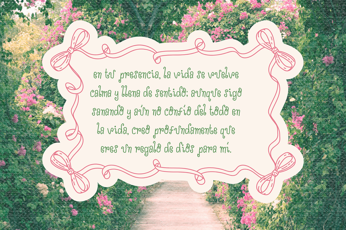 Amore House Curly Handwriting, a Handwritten Font by Sloulyfe (Photo 6 of 9)