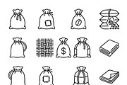 Bundles Set Coffee Roastery Icons, an Outline Icon by adenpinkstore (Thumbnail 10 of 12)