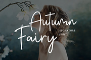 Autumn Fairy Signature Monoline Font, a Script Font by Giant Design (Thumbnail 1 of 10)