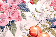 CHINOISERIE FRUITS Seamless Patterns, a Texture Illustration by RefinedFantasyStudio (Thumbnail 3 of 9)