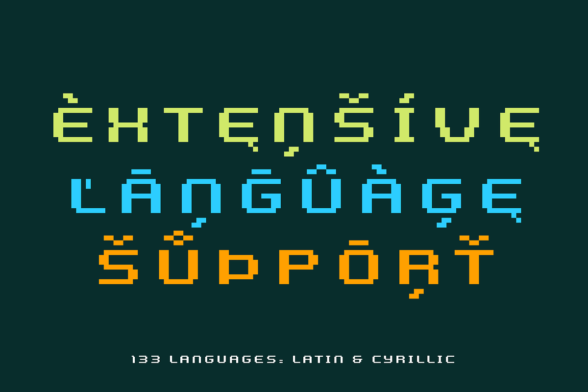 Orochima - Pixel Typeface, a Sans Serif Font by alpercakici (Photo 5 of 12)