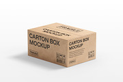 Carton Box Mockup, a Packaging Mockup by SLAB! Design (Thumbnail 3 of 8)