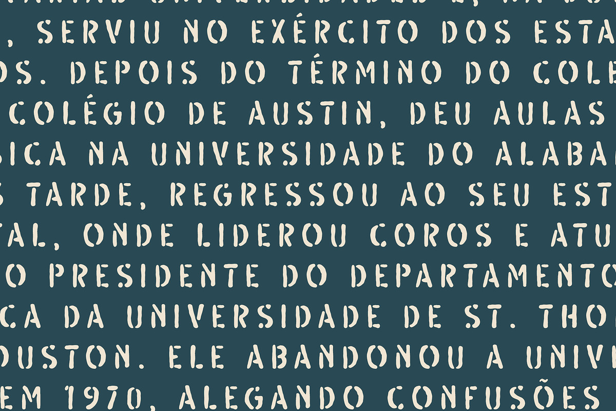 Salam97 Stencil, a Font by Megflags (Photo 8 of 10)