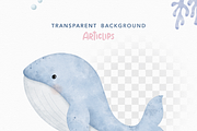 Little sea Clipart, an Animal Illustration by Articlips (Thumbnail 2 of 7)