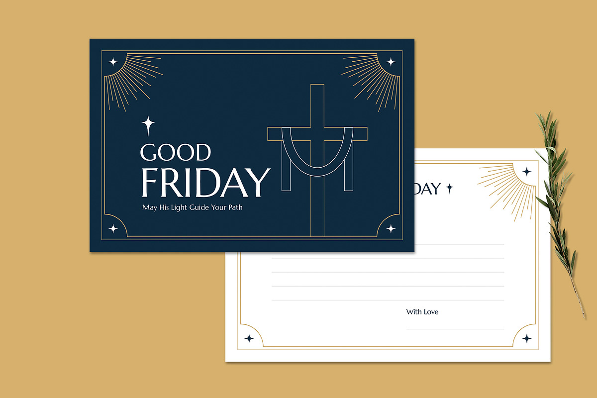 Good Friday Greeting Card, a Card Template by Neermana (Photo 2 of 4)