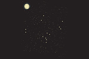 Retro Stars and Moon Background, an Illustration by Ryder Doty (Thumbnail 2 of 2)