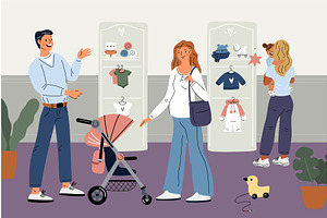 Expectant Parents In Children Store