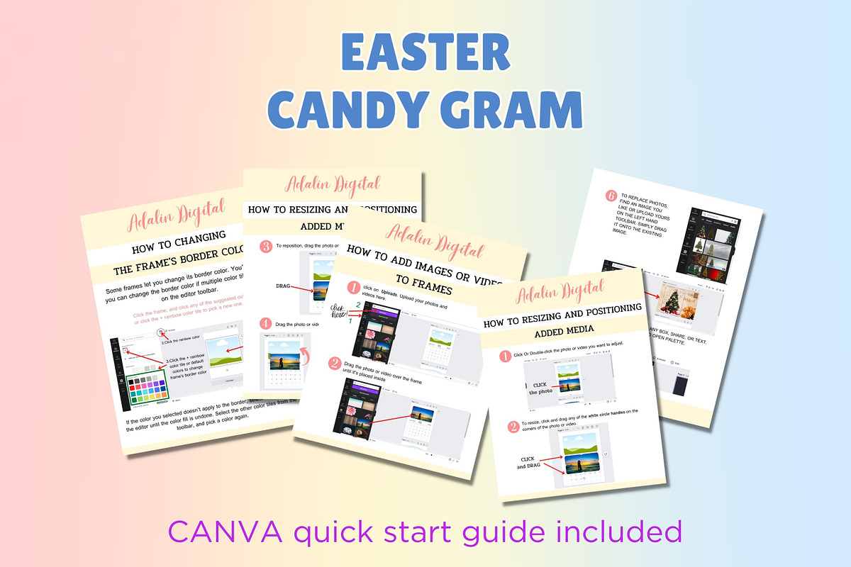 Easter Bunny Candy Gram, a Templates & Theme by Adalin Shop (Photo 5 of 6)
