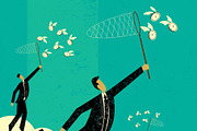 Business Concepts Bundle 02 Men, a Person Illustration by retrorocket (Thumbnail 9 of 16)