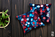 Red and Blue Bokeh Seamless Patterns, a Pattern Graphic by Creative Store (Thumbnail 3 of 5)