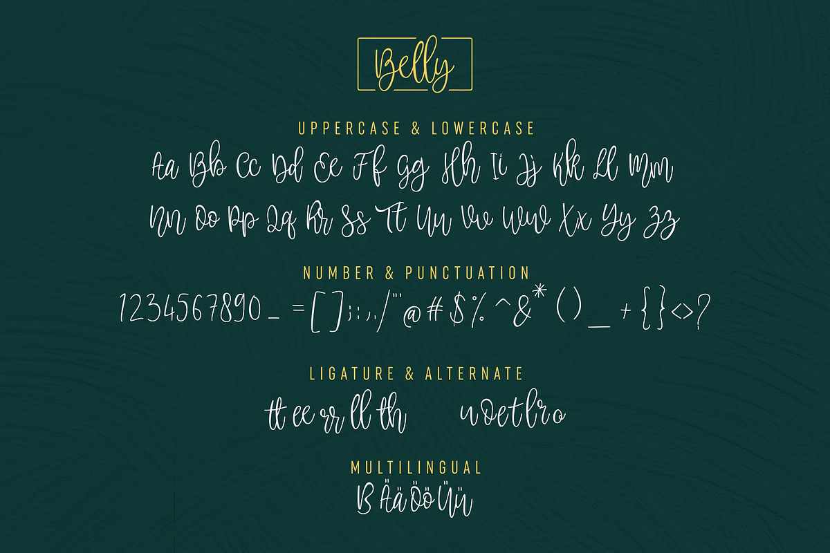 Belly - Beauty Handwritten preview 5