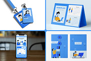 Workplace Illustrations Art Set, a Work Illustration by Vectors Market (Thumbnail 3 of 9)