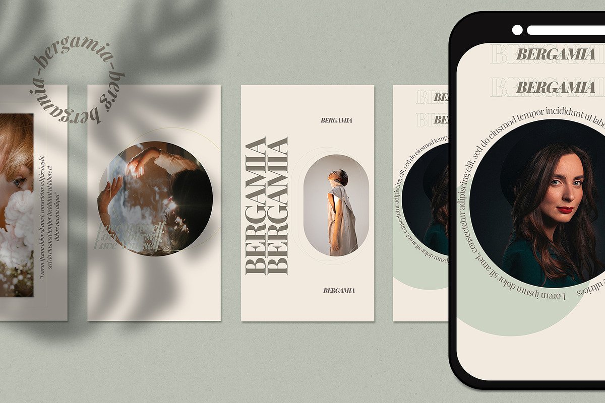 BERGAMIA Instagram Template, a Social Media Template by Compaq_Creative (Photo 4 of 10)