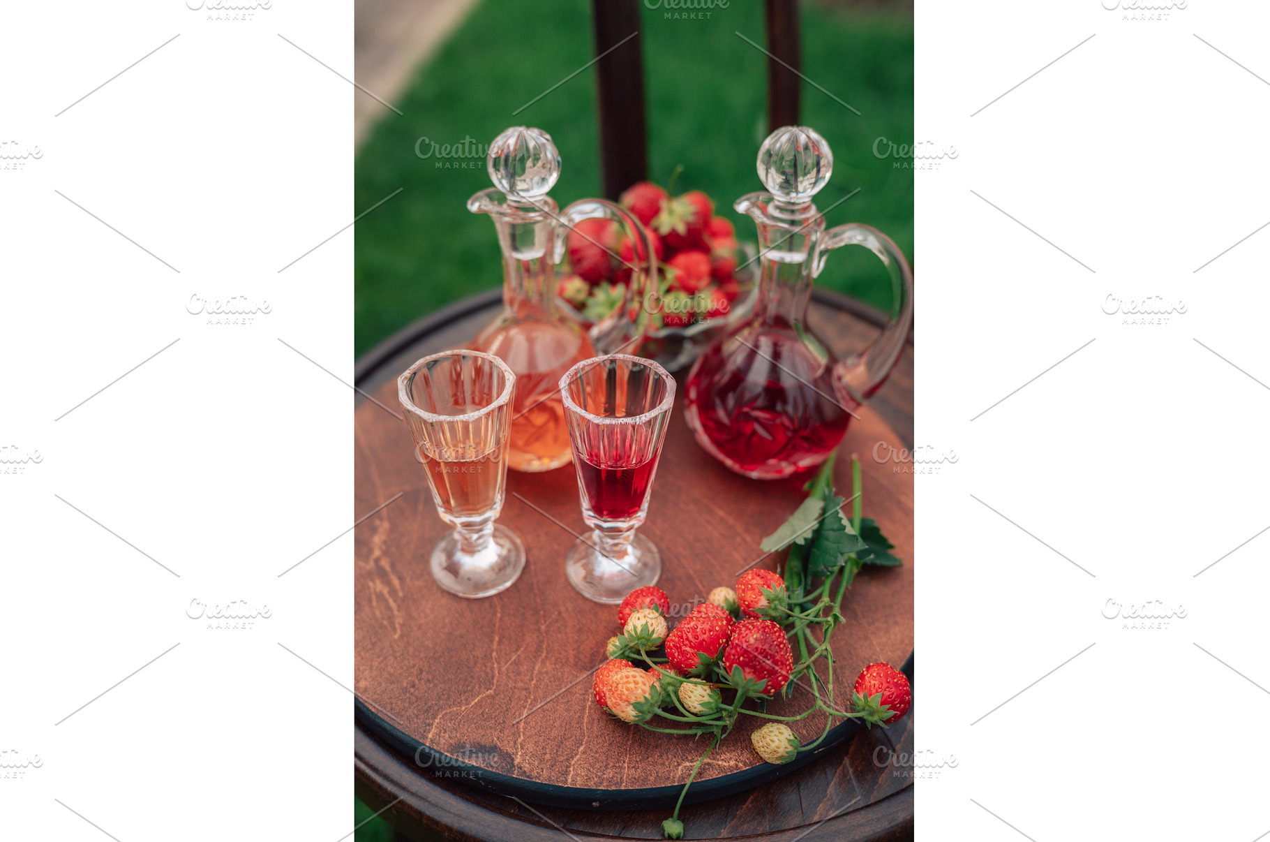Strawberry Liqueur in Elegant Glass, a Food & Drink Photo by Jan Jack Russo Media