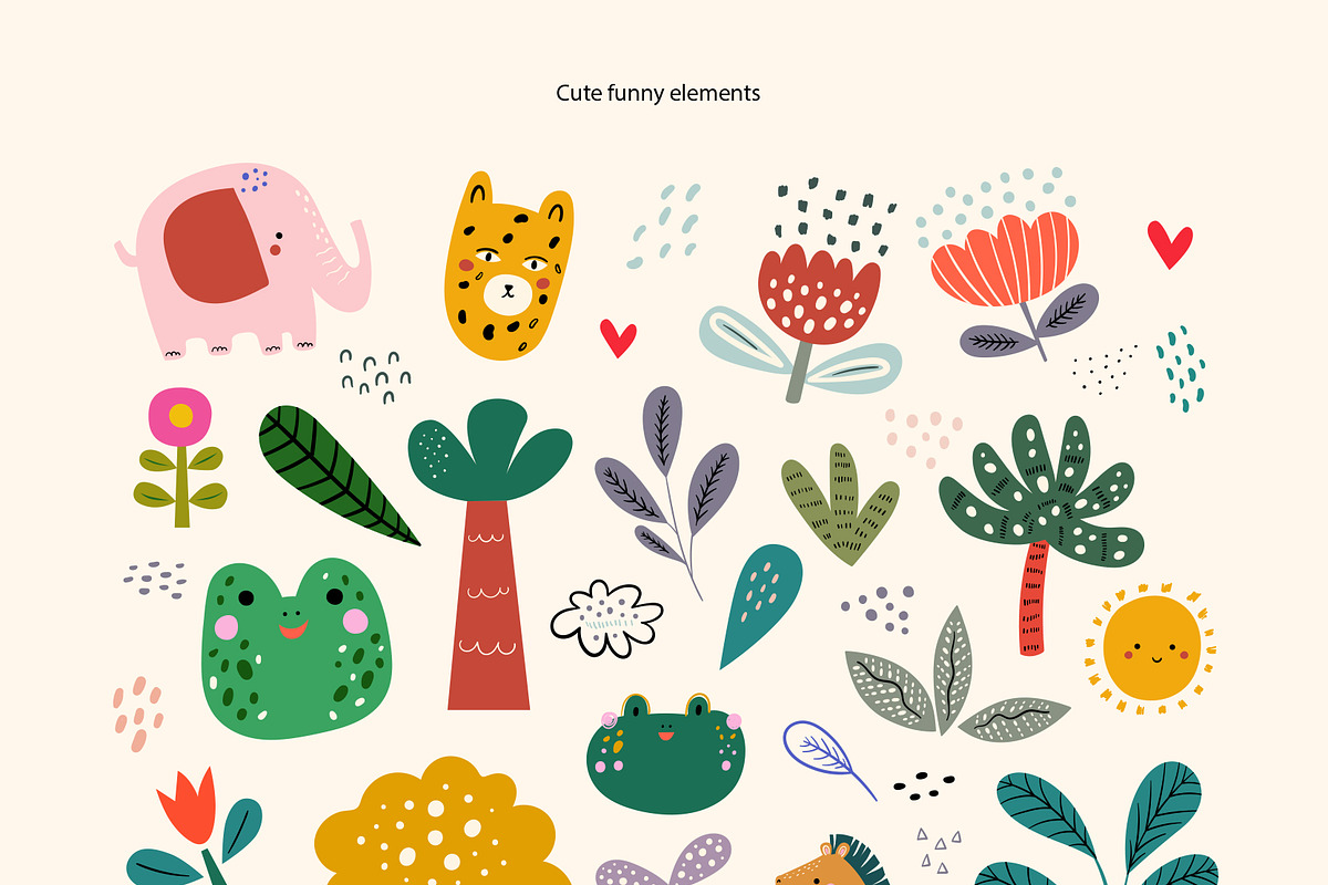 Cute baby animals collection, an Animal Illustration by MoleskoStudio (Photo 3 of 33)