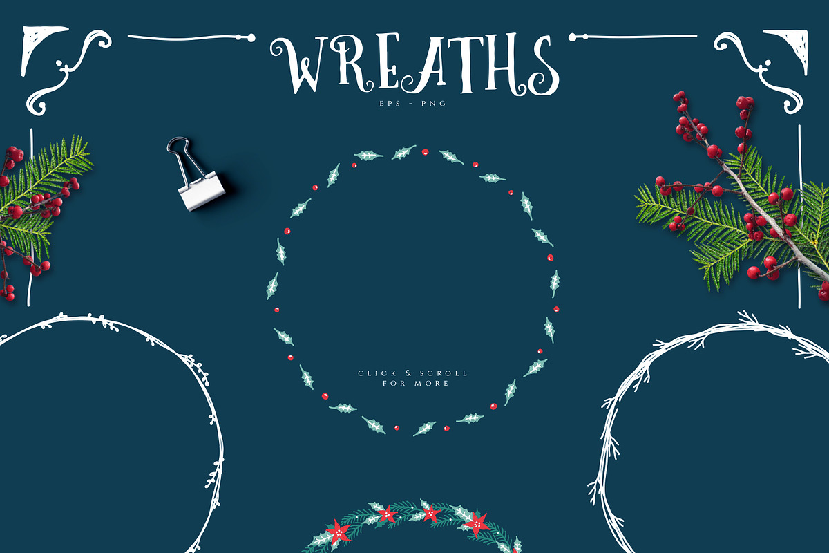 Christmas Joy Xmas Graphics & Cards, a Seasonal Illustration by Euonia Meraki (Photo 5 of 10)